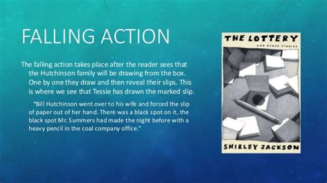 the lottery falling action|The Lottery: Full Plot Analysis .